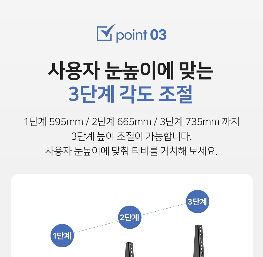여러 브랜드 TV와 모니터 호환 가능한 스탠드 거치대 안내