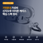 신지모루 에어팟 케이스 후기 — 변색방지 TPU 투명케이스 가성비 정리