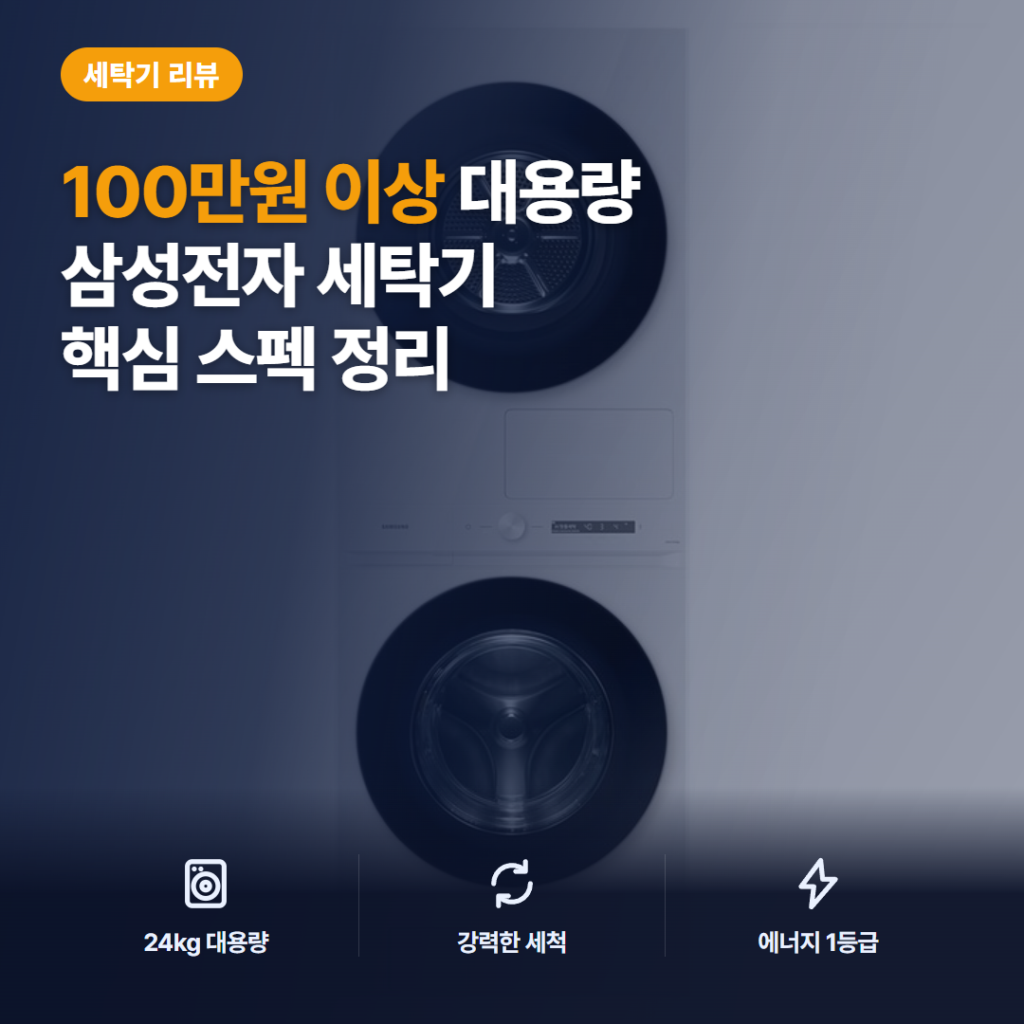 BESPOKE 그랑데 AI 원바디 세탁기 건조기 24kg 후기 — 좁은 세탁실 설치