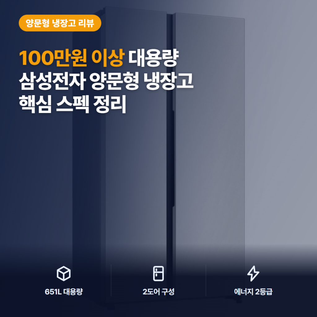 삼성 비스포크 651L 냉장고 후기 — 코타 화이트 색감과 소음, 아쉬운 점까지 정리