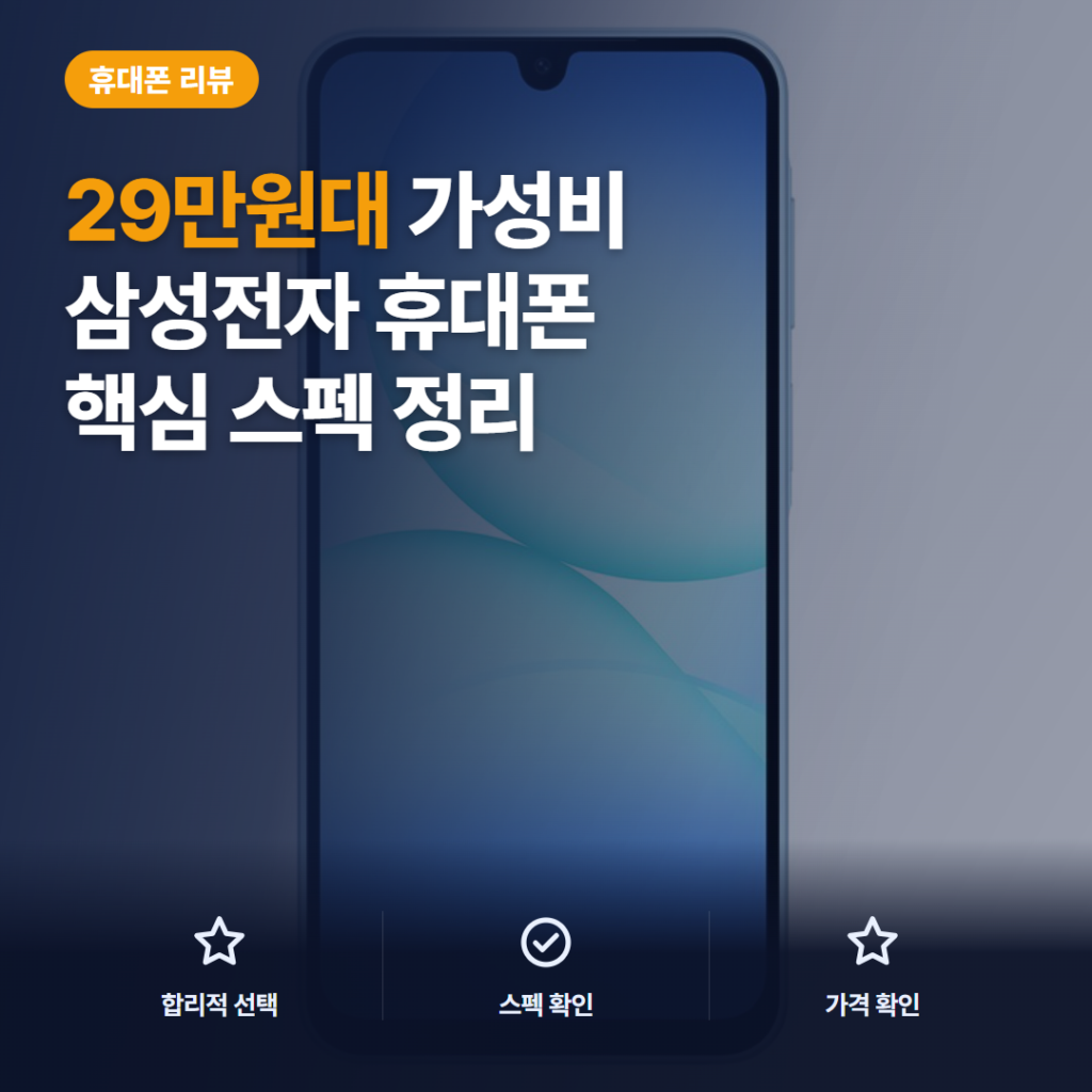 삼성전자 갤럭시 A17 자급제 29만원대 솔직 리뷰 — 대화면·배터리·카메라 핵심 스펙