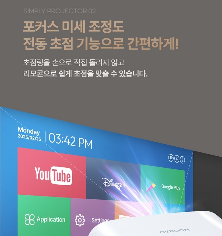 1m 거리에서도 사용 가능한 세미 단초점 설계