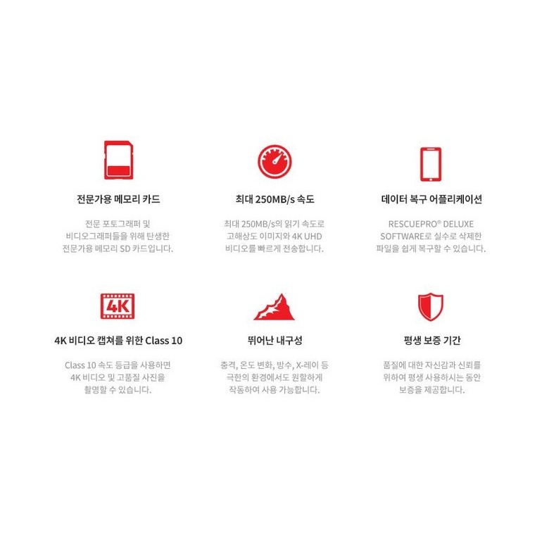 샌디스크 SD 메모리카드 메인 이미지