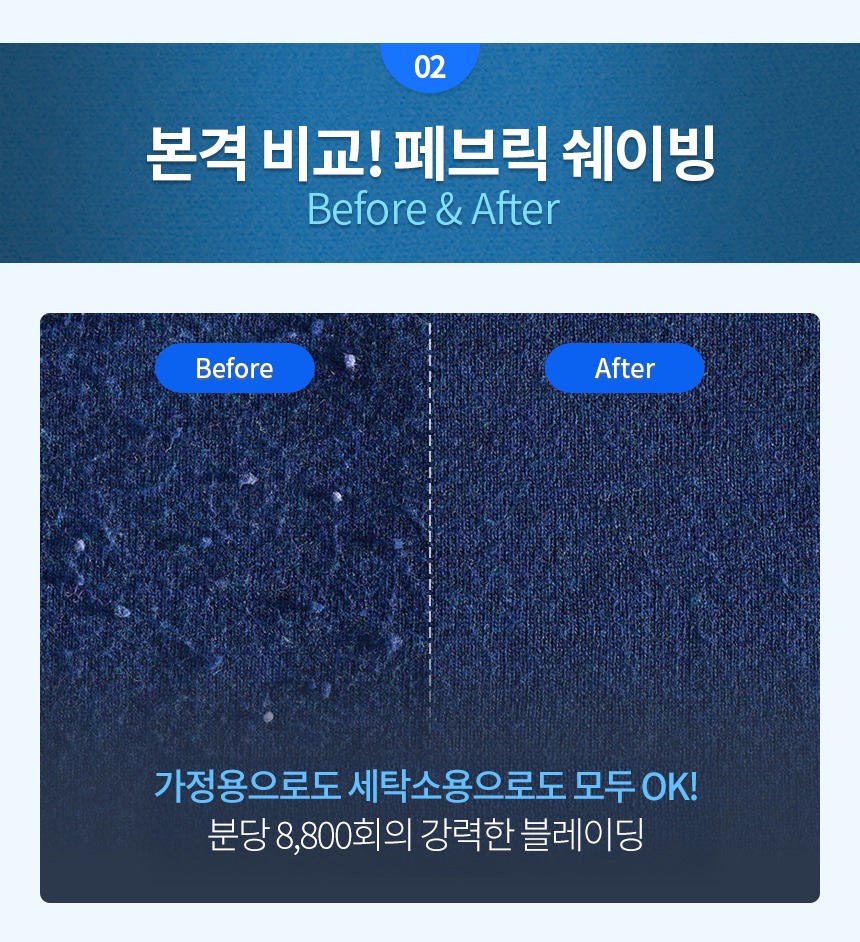 회전 속도와 헤드 구멍 크기를 설명한 상세 이미지