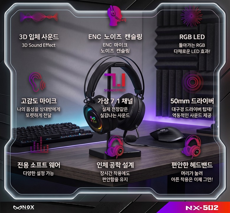 녹스 NX-502 제품 정면
