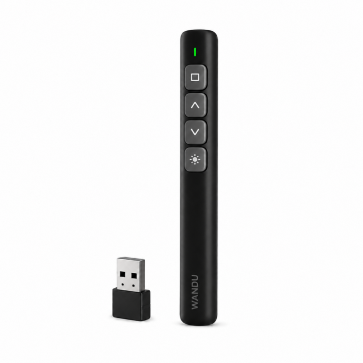 프리젠터 버튼과 외형 상세 컷