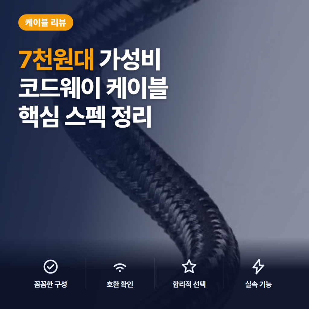 양방향 DP 케이블 추천, 코드웨이 연결 방식과 핵심 스펙, 7천원대 솔직 후기
