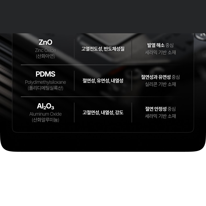 비전도성 소재 특성 안내