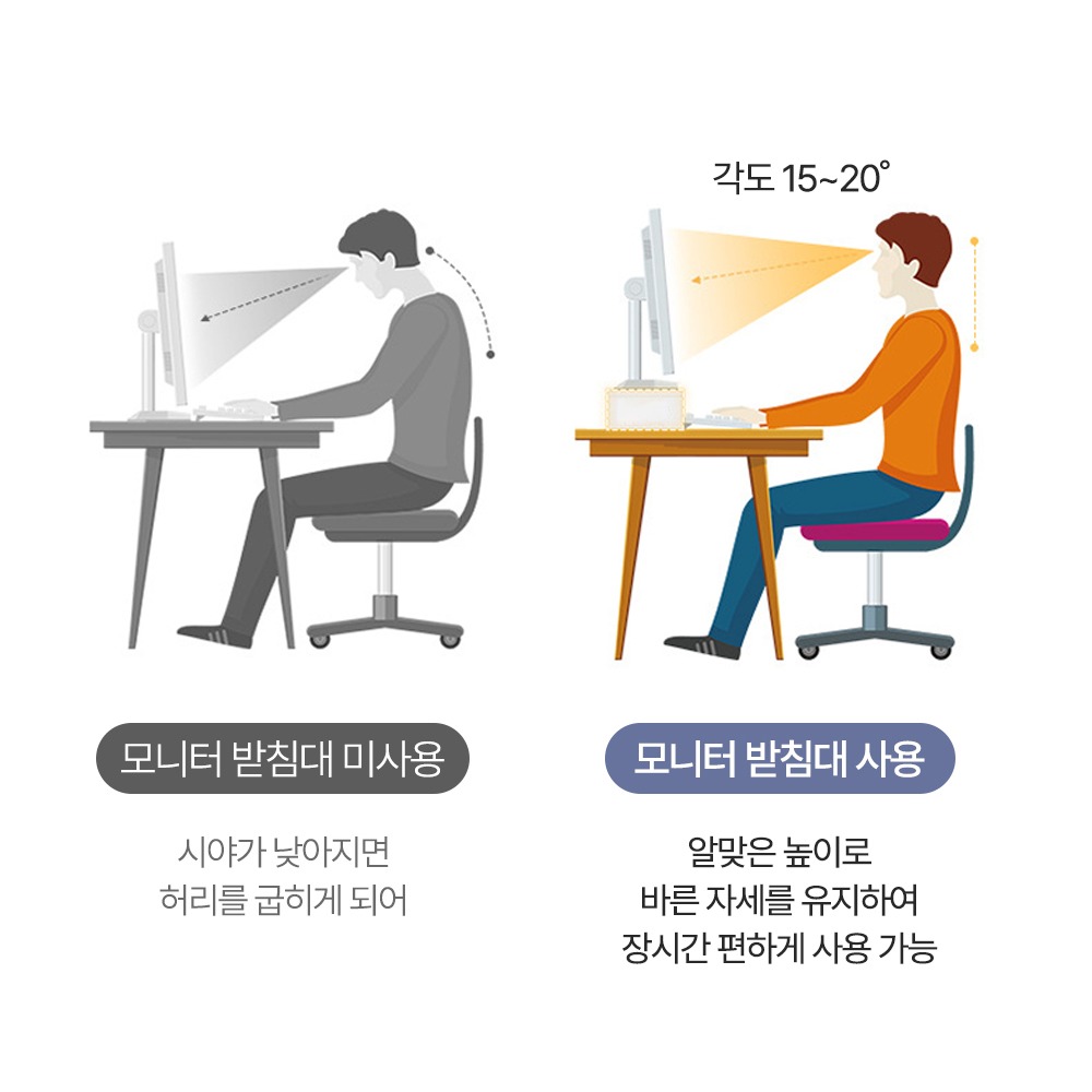 50cm 너비와 20cm 깊이 크기 안내