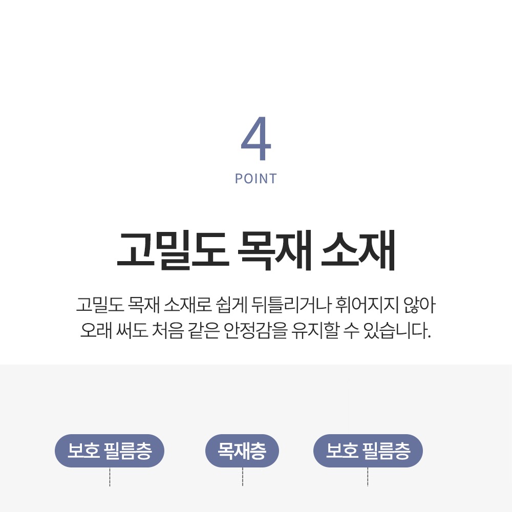 받침대 설치 전후 책상 정돈 비교