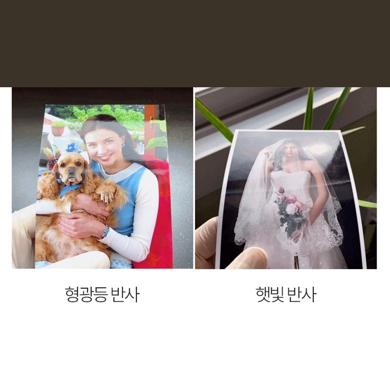 4x6, D4, 3x5, 3x4 사이즈를 카드와 비교한 안내