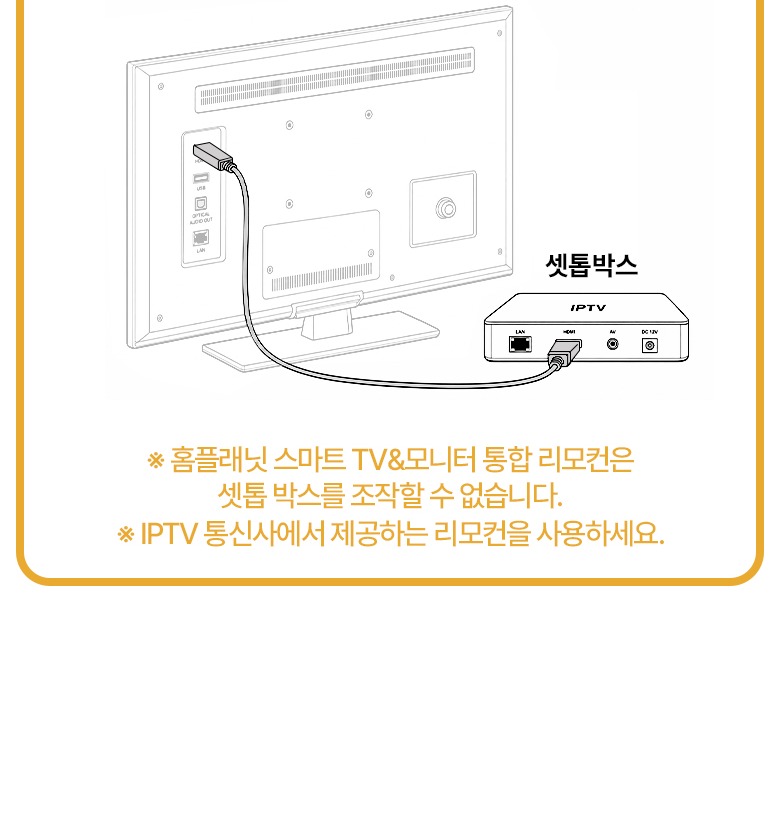 삼성 TV 모니터 무설정 사용 안내