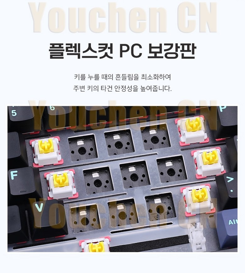 87키 텐키리스 배열의 컴팩트한 크기