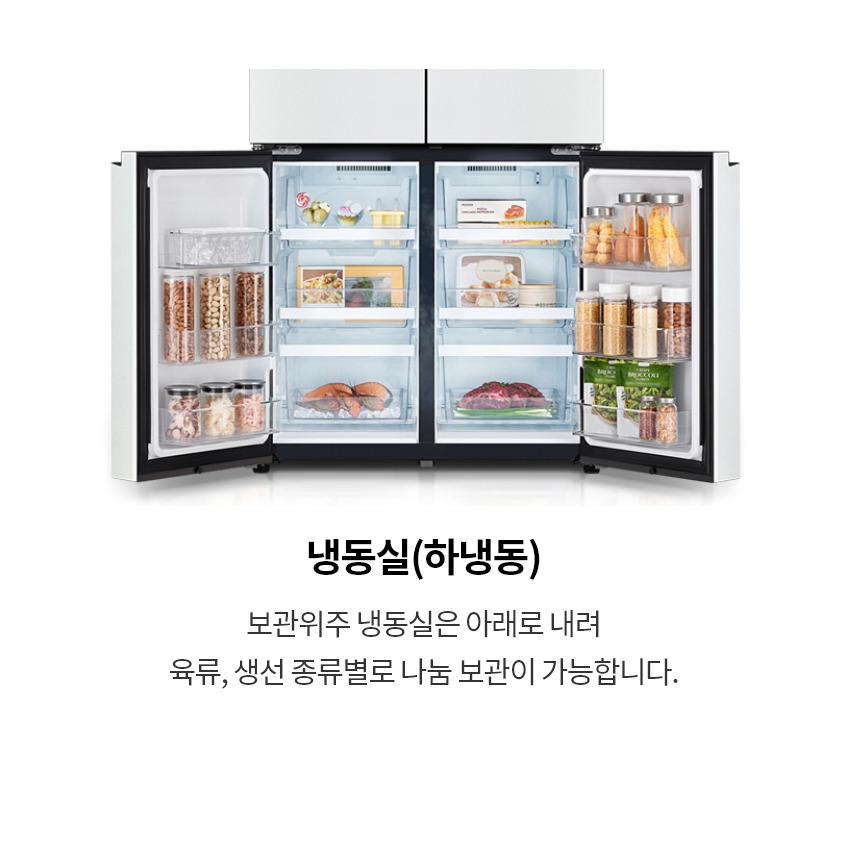 모델명과 제품 폭 깊이 안내