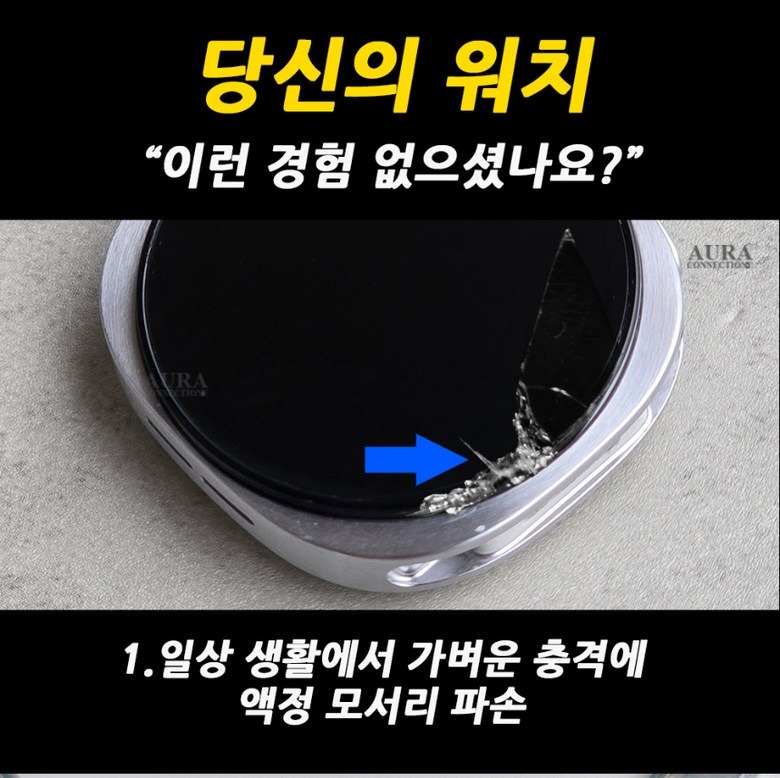 베젤링과 스트랩 조합 예시