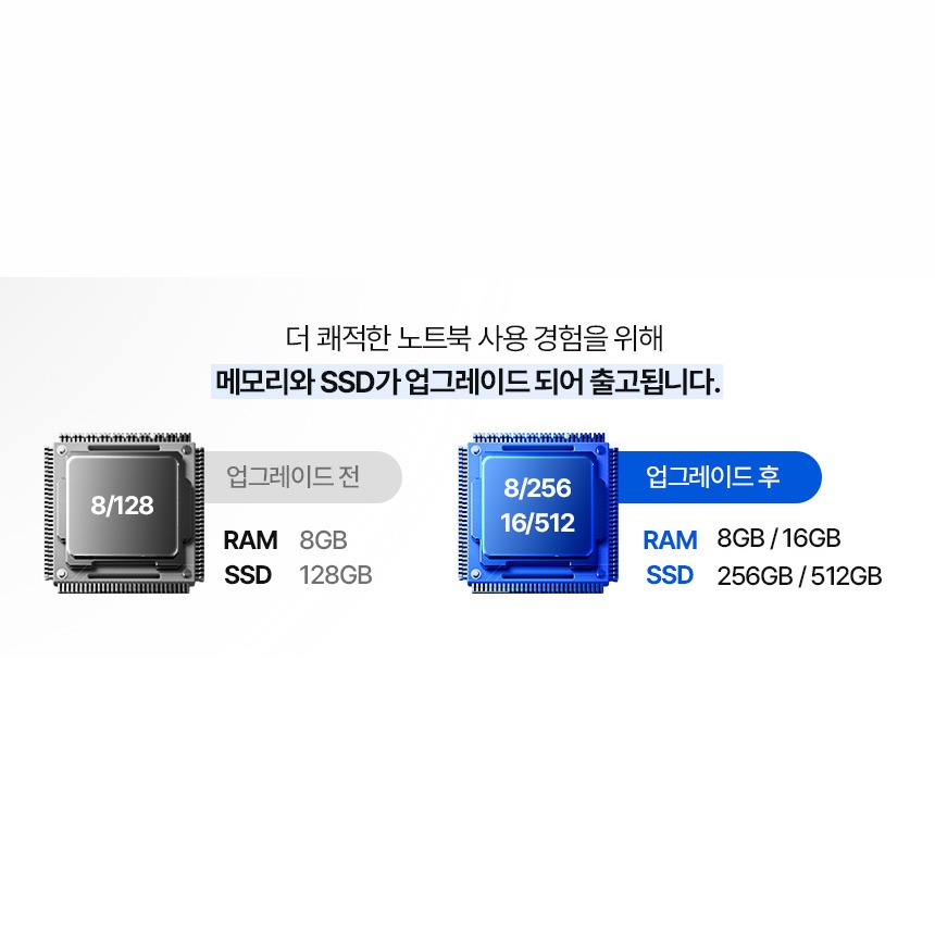 메모리와 SSD 선택 옵션 이미지